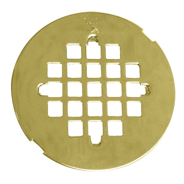 Westbrass 4-1/4" Brass Snap-In Shower Strainer Grid Drain Cover D319-03 - main